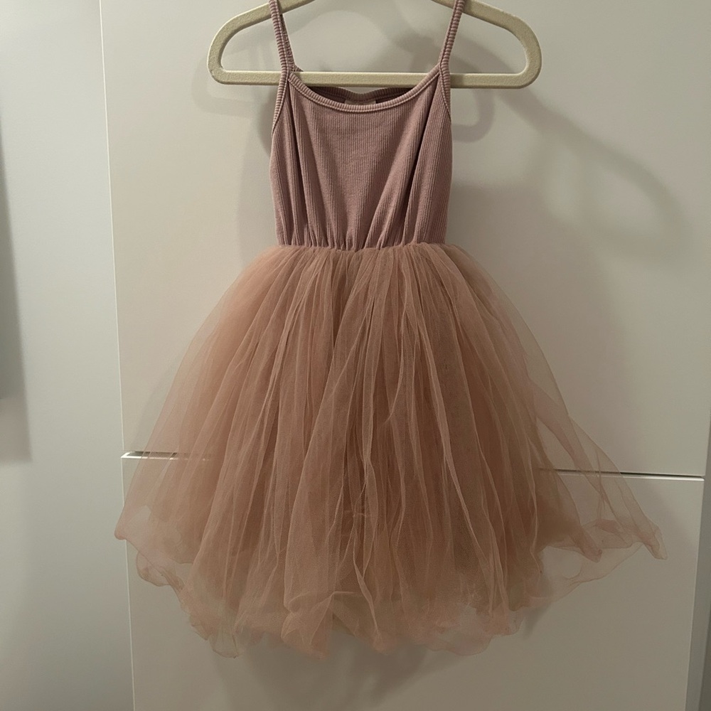 Champagne Tulle Dress 24 Months